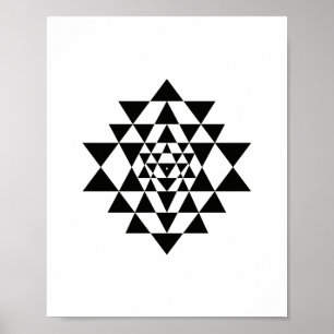 Sri Yantra Sacred Geometry Wall Art Poster