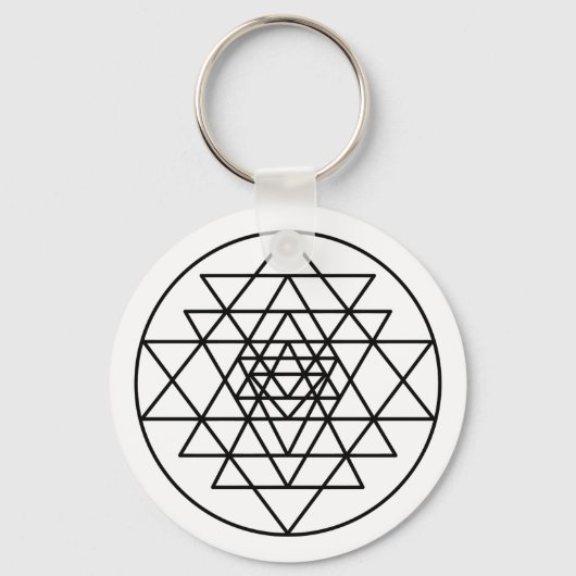 Sri Yantra Sleutelhanger (Voorkant)