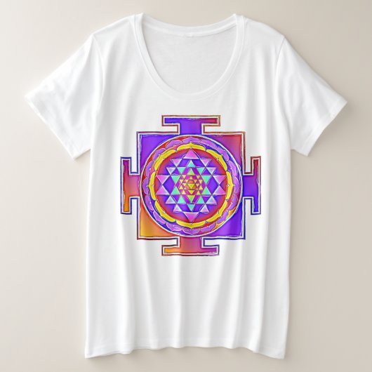 Sri Yantra - Symbole hindouiste Design 1 (Design devant)