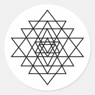 Sri Yantra Symbool - Ronde Sticker