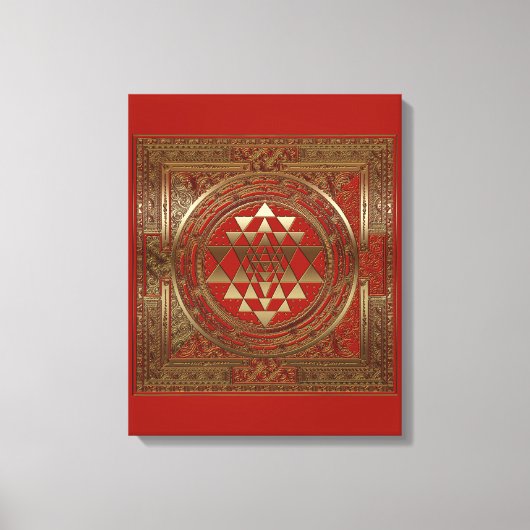 Sri Yantra - Toile enveloppée (Recto)