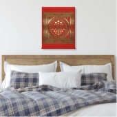 Sri Yantra - Toile enveloppée (Insitu(Chambre))