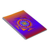 SRI YANTRA volledig gekleurd + je ideeën Notitieboek (Rechterzijde)