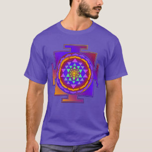 SRI YANTRA volledig gekleurd + uw ideeën T-shirt