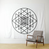 Sri Yantra Wandkleed (In Situ (horizontaal))
