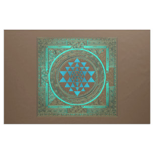 Sri Yantra Water Glow - Fabric Stof