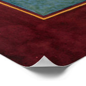 Sri Yantra-waterkleur Poster (Hoek)