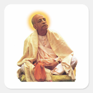 Srila Prabhupada ji Vierkante Sticker