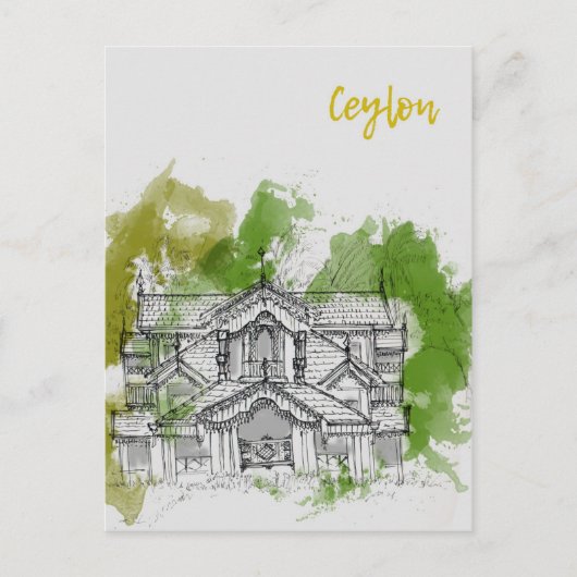 Srilanka Travel Briefkaart (Voorkant)