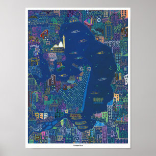 Srinagar Dagen - Afdrukken - Oorspronkelijke groot Poster