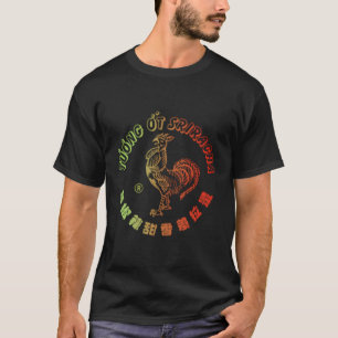 Sriracha Hete Saus Rode en Groene Gradiënt T-shirt