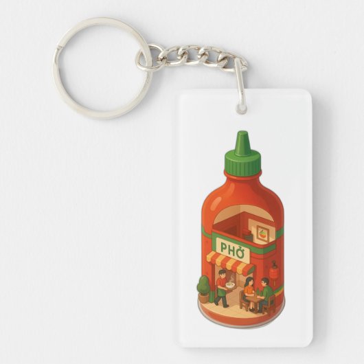 Sriracha Pho Shop Sleutelhanger (Voorkant)