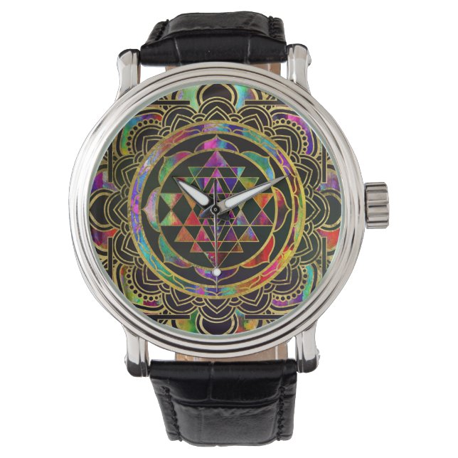 Sriyantra Sri Chakra Horloge (Voorkant)