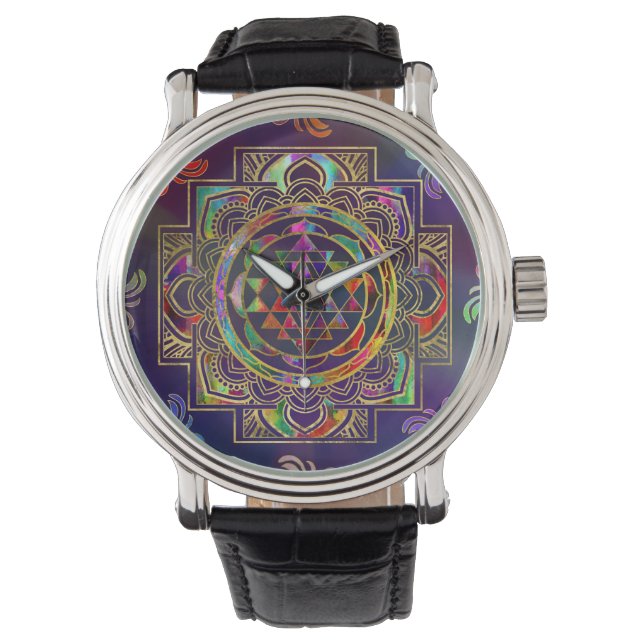 Sriyantra Sri Chakra Horloge (Voorkant)