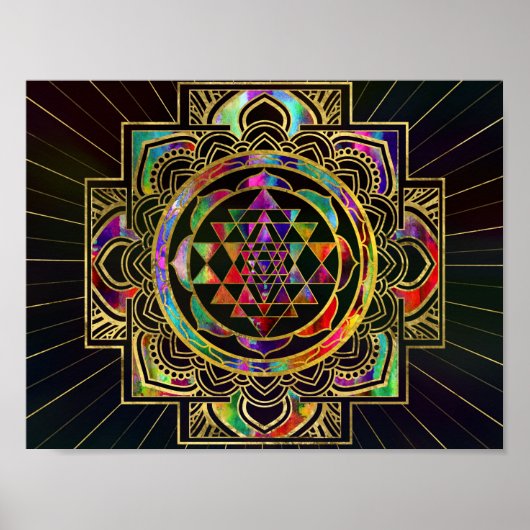 Sriyantra Sri Chakra Poster (Voorkant)