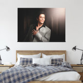 SRK Shahrukh Khan King Of Bollywood Canvas Afdruk (Insitu (Slaapkamer))
