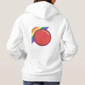 SRQ Kickball Sweat - shirt à capuche blanche fémin (Dos)