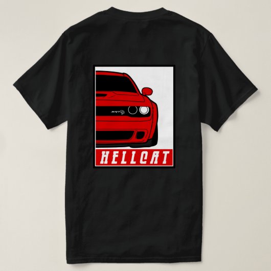 SRT DODGE HELLCAT t-shirt (Design achterkant)