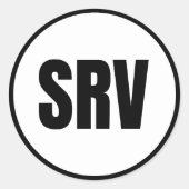 SRV - Sticker rond classique de Stony River (Devant)