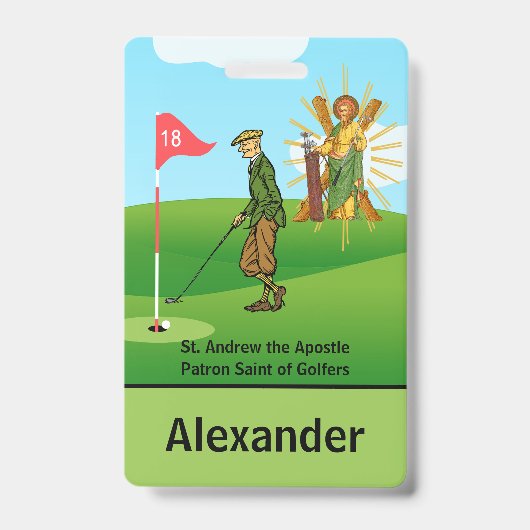 SS. André et Jude avec badge de 2 golfeurs masculi (Avant)