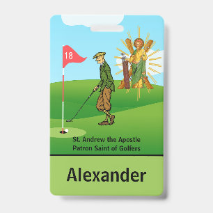 SS. Andreas & Judas met 2 mannelijke golfers badge