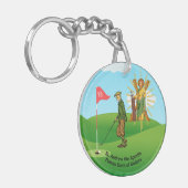 SS. Andrew & Jude met 2 Mannelijke Golfers Sleutel Sleutelhanger (Voorkant Links)