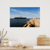SS Badger Car Ferry & Ludington, MI Lighthouse Poster (Keuken)