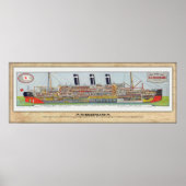 SS Belgenland Cutaway Poster (Voorkant)