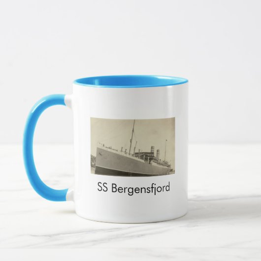 SS Bergensfjord Noorse Mok scheepskoffie (Links)