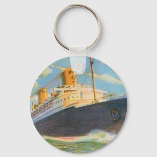 SS Bremen in Zee Sleutelhanger