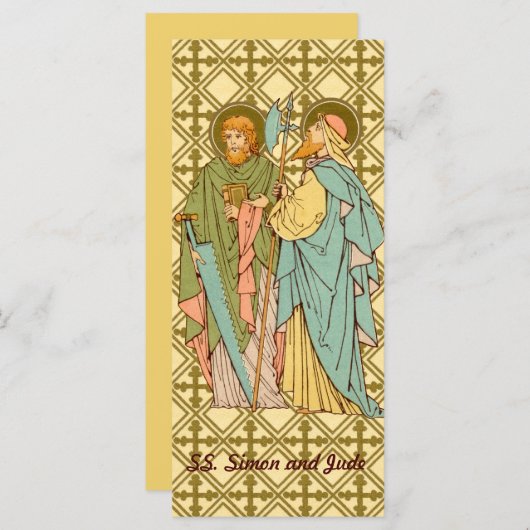 SS. Carte de voeux Simon & Jude (RLS 16) (Devant / Derrière)