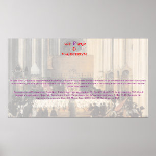 SS. Concilii Tridentini Canon XIII over sacramente Poster