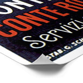 SS Conte Biancamano - scheepsreclame Poster (Hoek)