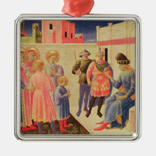 SS. Cosmas en Damian Voor Diocletian Metalen Ornament