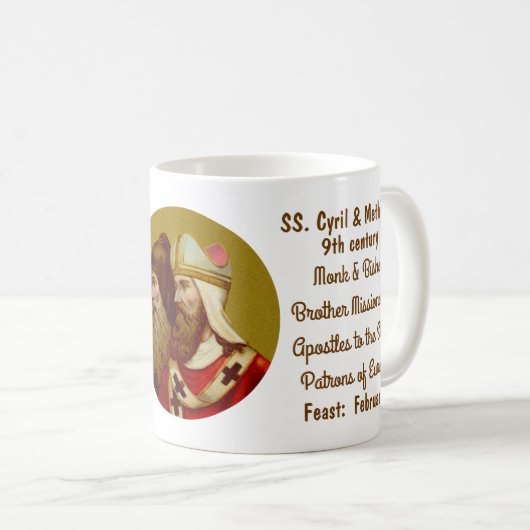 SS. Cyril & Methodius (M 001) Café Mug #1b (Devant droit)