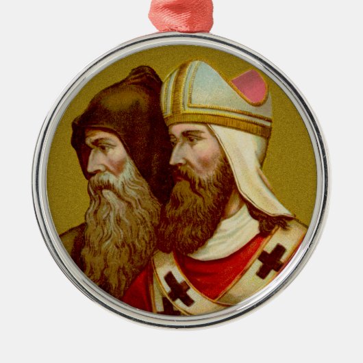 SS. Cyril & Methodius (M 001) Premium Metalen Ornament (Voorkant)