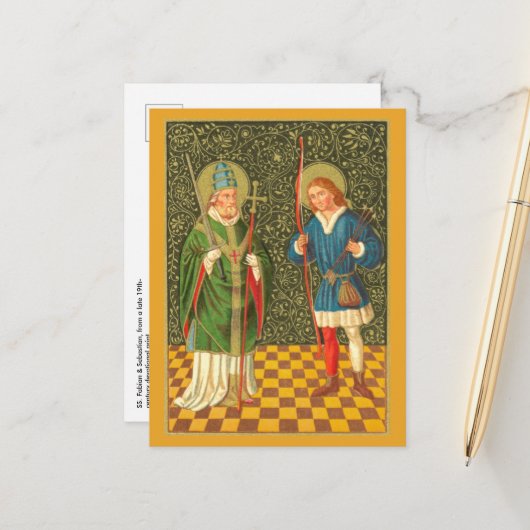 SS. Fabian & Sebastian (PA 01) Carte postale (Devant/Arrière en situation)