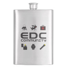 SS Flask - EDCC logo in zwart w/kleuren