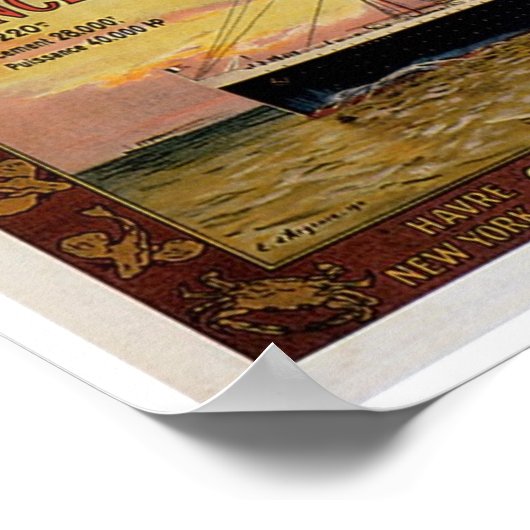 ss Frankrijk van 1912 Poster (Hoek)