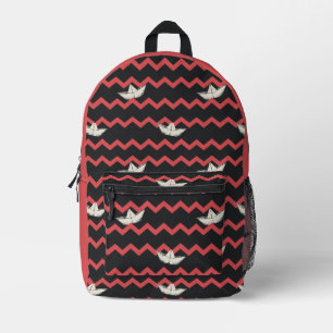 SS Georgie Boat Chevron Pattern Bedrukte Rugzak