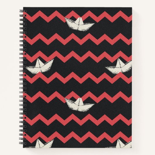 SS Georgie Boat Chevron Pattern Notitieboek (Voorkant)