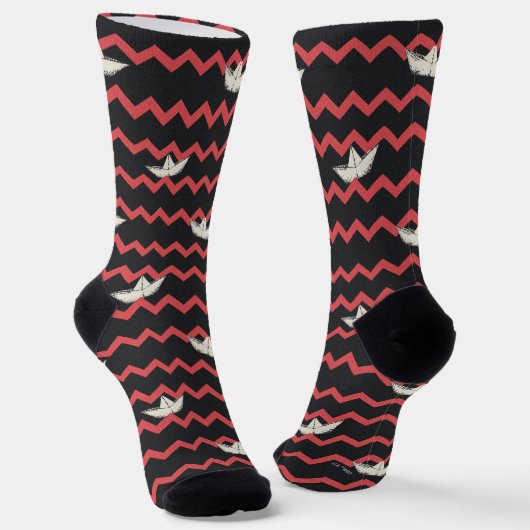 SS Georgie Boat Chevron Pattern Sokken (Gebogen)
