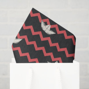 SS Georgie Boat Chevron Pattern Tissuepapier