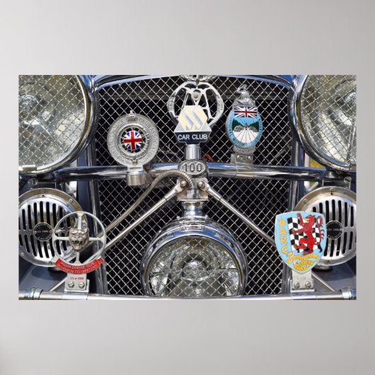 SS Jaguar 100. Poster (Voorkant)