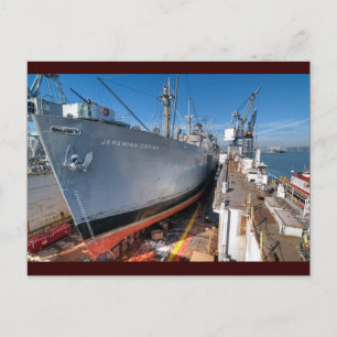 SS Jeremiah O'Brien Liberty Ship at Dry Dock Briefkaart