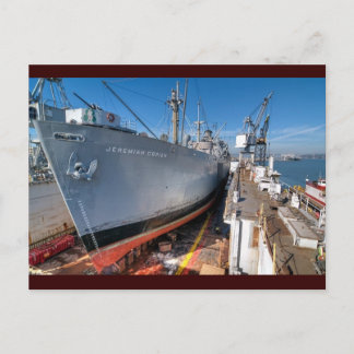 SS Jeremiah O'Brien Liberty Ship at Dry Dock Briefkaart