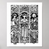 SS. Joan, Louise en Francis 8" x 10" Print (Voorkant)