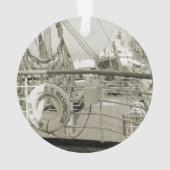 SS Luxury Liner Cruise Ship 1930 Deck Ornament (achterkant)