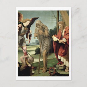 SS. Michael, Andrew en Onuphrius (olie op het pane Briefkaart