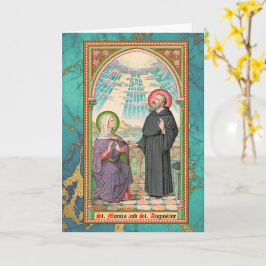 SS. Monica en Augustinus te Ostia (SAU 047) Kaart (Gele Bloem)